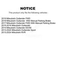 thumbnail image 2 of Transit Auto Front Rear Coated Disc Brake Rotors and Semi-Metallic Pads Kit for Car Mitsubishi RVR Outlander Sport KGS-100706, 2 of 11
