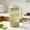 Coffee, variant on Plastic Striped Water Pitcher, Clear, Cold Tea and Milk Container with Lid, Refrigerator Friendly