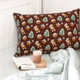 thumbnail image 4 of Yiaed Christmas Gingerbread Print Brushed Microfiber Envelope Pillowcases, Standard,Envelope Closure Pillow Cases(No pillow core)-16"x24", 4 of 6