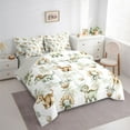 thumbnail image 3 of Feelyou Cute Green Dinosaur Twin Bedding Sets 7-Piece for Kids, Kawaii Dino Eggs Bedding Comforter Set, Cartoon Coconut Tree Reversible Sheet Sets, Super Cozy Room Decor, 3 of 7