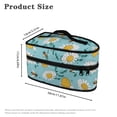 thumbnail image 6 of HELLHERO Bee and Daisy Pattern Protective Steam Iron Carrying Bag Smooth Zipper Travel Carrying Case Travel Iron Storage Holder Bag, Bag Only, 6 of 6
