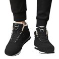 thumbnail image 3 of Xiaoxatg Women's Boots - Winter Lace Up Warm Comfortable Mid Tube Boots Shoes 7.5 Black, 3 of 9