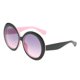thumbnail image 5 of Gafas de sol retro Salvador para mujer UV400 Negro Rosa, 5 of 10