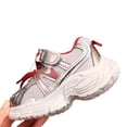 thumbnail image 4 of Retro Y2K Chunky Sneakers for Women Breathable Mesh Lightweight Platform Walking Shoes Trendy Athletic Trainers for Casual Streetwear All Day Comfort Grey Red Wine 22, 4 of 9