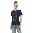 thumbnail image 4 of T-Shirt Basique à Manches Courtes pour Femmes Style de Rue Demon Slayer, 4 of 6