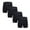 Black, variant on Posijego 4 Pack Underwear for Men Cotton Boxer Briefs with Fly Soft and Comfortable Athletic Underpants for Men