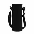 thumbnail image 1 of keepw High-End Texture Cup Cover Easy To Clean Fine Stitching Shock Absorbent Cloth Bottle Holder Water Bag Fits Most Cups 8*23cm Black 1Set, 1 of 6