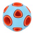 thumbnail image 2 of Pelota de juguete para perros Bling Bling de goma duradera interactiva dispensadora de alimentos azul, 2 of 12
