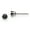 White, variant on Stainless Steel Polished 3mm Black Round CZ Stud Post Earrings