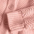 thumbnail image 4 of RXMEKW Childrens Solid Color Knitted Cardigan Sweater Versatile for Spring And Winter with a Hooded Hood, 4 of 6