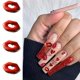 thumbnail image 4 of Abalorios para uñas GUAACCB, 24 unidades, diamantes de imitación para labios rojos de San Valentín, 4 of 7