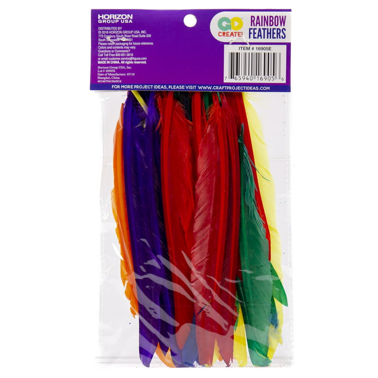 ALAZCO 120 pcs Colorful Goose Feathers Natural Feathers for DIY Crafts –  Alazco