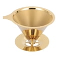 thumbnail image 1 of Stainless Steel Coffee Filter Pour Over Coffee Dripper Slow Drip Coffee Funnel, 1 of 5