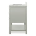 thumbnail image 4 of Furniture of America Freya 31" Gray Single Bathroom Vanity with White Carrera Marble Top and Undermount Sink, 4 of 14