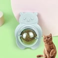 thumbnail image 3 of Reheyre Pussy Licking Toy Easy to Paste Cartoon Dust Cover Natural Materials Spin Lollipop Increase Appetite Professional Catnip Wall Ball Cat Toy for Home, 3 of 8