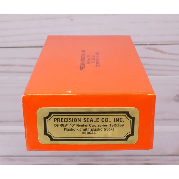 Precision Scale 10644, D&RGW 40' Reefer Car, Series 162-169, Plastic Kit, HOn3