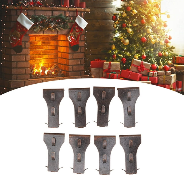 Brick Hook Clips, 8PCS Steel 2 1/4 Inch To 2 3/8 Inch Brick Hanger Fits Standard Size Bricks, Hanging Hardware For Bricks