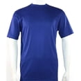 thumbnail image 2 of Men Dressy T-Shirt  Log-In Uomo Crew Neck Silky Short Sleeves 218 Midnight Blue, 2 of 2