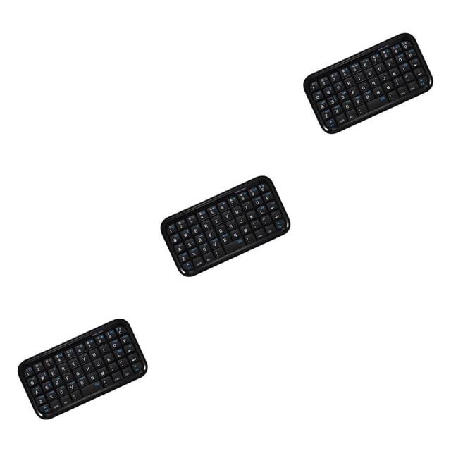 bedienty Mini Keyboard with Button Keys Handheld Size Small Receiver Strong Stability Smooth Pocket Keypad Home Laptop Smart TV 12.00*6.00*0.70cm 3Set