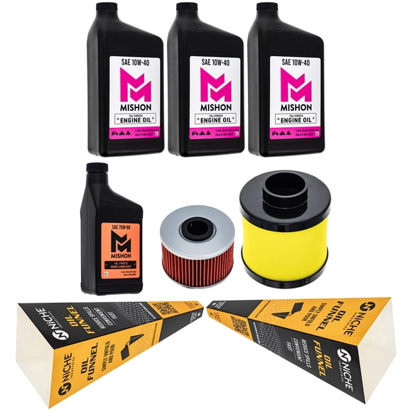 MISHON Full Service Oil Change Kit for Honda Rancher 420 TRX420FA 2017 MK1014734
