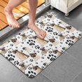 thumbnail image 4 of Pug and Footprints Bathroom Rugs Mat,Non Slip Microfiber Bathroom Rug,Rubber Backing,Soft Bathroom Mats for Bathroom Floor,Tub and Shower,20x32in(50x80cm), 4 of 5