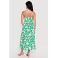 thumbnail image 3 of Women's Floral Front Slit Keyhole Detail Midi Dress, 3 of 3