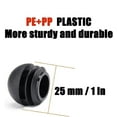 thumbnail image 3 of 25mm (1 Inch) Round Black Plastic End Caps Plugs Chair Leg Inserts for Metal Legs Round Tube Inserts Chair Leg Glide Furniture Protectors, 3 of 7