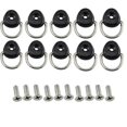 thumbnail image 1 of 10Pcs D Rings Lashing Eyelet Kit, Kayak D Ring Canoe D Buckle Tie Down Safety Buckle Deck Accessories replacement for Boat Canoe Kayak Fishing Rig Bun, 1 of 5