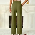 thumbnail image 7 of Women's Casual Straight Leg Pants With Side Pockets For Everyday Comfort And StyleFashion Clothing, 7 of 7