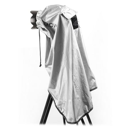 UPC: 0604888904858 | Movo CRC03 Extra-Long Waterproof Rain Coat for DSLR Camera  Lens & Tripod (Metallic Gray)