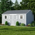 thumbnail image 3 of Little Cottage Co. 12x16 Value Workshop Shed with Operable Windows, Outdoor Wood Storage Do-It-Yourself Precut Kit, 3 of 13