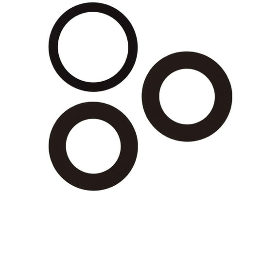 Replacement Back Camera Lens (Glass Only) With Adhesive For iPhone 15 Pro Max (3 Piece Set) (Real Sapphire) (Premium)