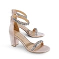 thumbnail image 4 of DREAM PAIRS Women’s Low Chunk Heel Pump Sandals – Stylish Dressy Shoes for Work, Parties, and Everyday Wear, 4 of 5
