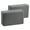 Gray, variant on 2pcs Yoga Blocks Gym Bricks -Comfortable Fitness Yoga Bricks, Anti-Slip, Lightweight and Travel Friendly Pilates Practice