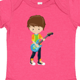 thumbnail image 4 of Inktastic Rock Boy, Brown Hair, Boy Playing Guitar In Band Boys Baby Bodysuit, 4 of 5