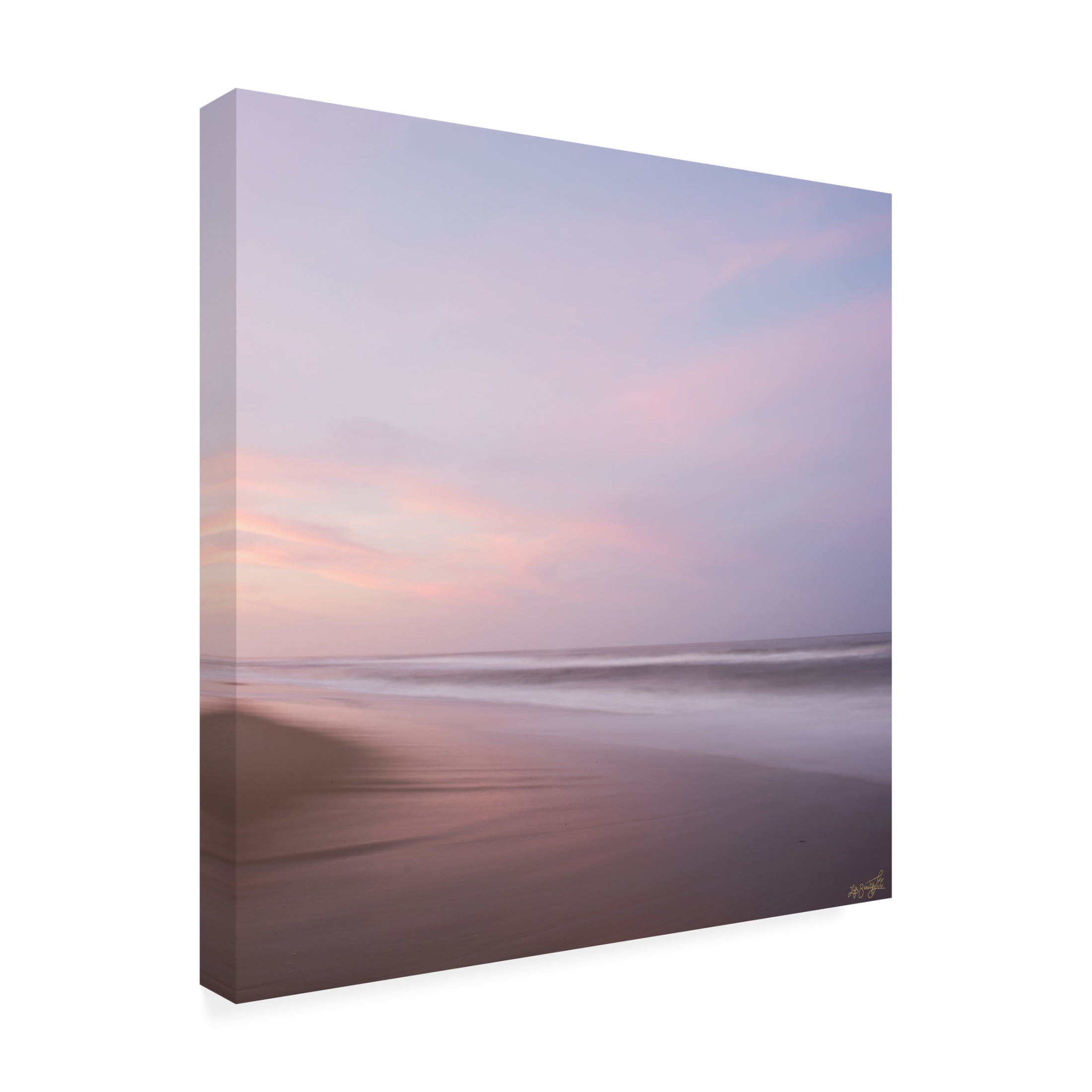 Canvas Wall Art - Life BeautifuLEE 'Ocean Perfection Sunset 2' Wall Art for Living Room, Bedroom, or Office Décor by Trademark Fine Art - 18 x 18 Inches