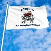 Fyon US Military Navy EODMU-11 NAS Whidbey Island, WA Flag banner with Grommets Man cave Decor 3x5Feet