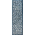thumbnail image 5 of JONATHAN Y SANTA MONICA 2 x 10 Runner Rug, Tela Bohemian Textured Weave Floral - Navy/Gray, SMB100B-210, 5 of 6