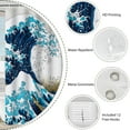 thumbnail image 3 of 3D Digital Shower Curtain with 12pcs Hook Bathroom, Funny Cat Shower Curtain, Kitten Taking Shower Cartoon Animals Bathroom Curtain Home Decor Waterproof Fabric Machine Washable, 72" L x 72" W, 3 of 6