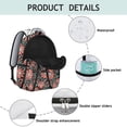 thumbnail image 4 of "Wildflower & Sunflower Pattern Backpack - Stylish School Backpack for Women, Roomy, Water-Resistant, Comfortable for Commuting & Campus", 4 of 6