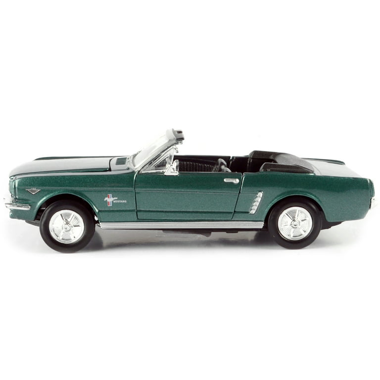 1964 Ford Mustang 1-2 Convertible Verde-Negro 1:18 Motor Max 73145