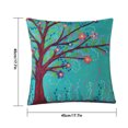 thumbnail image 2 of Tree Pattern Pillowcase Home Hotel Office Decorative Cotton Linen Pillow Cover Cushion Case, 2 of 7