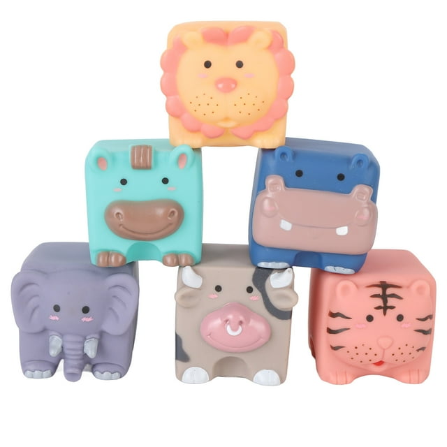 Bloques de construcción blandos para niños bloques blandos ligeros para bebés con formas de animales para educación temprana ANGGREK Otros