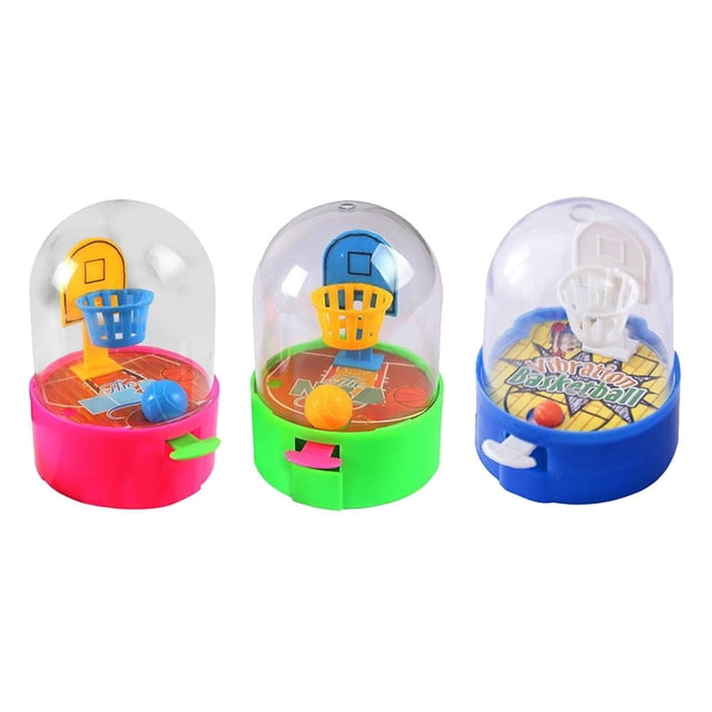 Tholdsy 3 piezas Mini baloncesto tiro juguete juego de fiesta favores regalos caja rellenos juguetes para niños Color al azar Juguetes