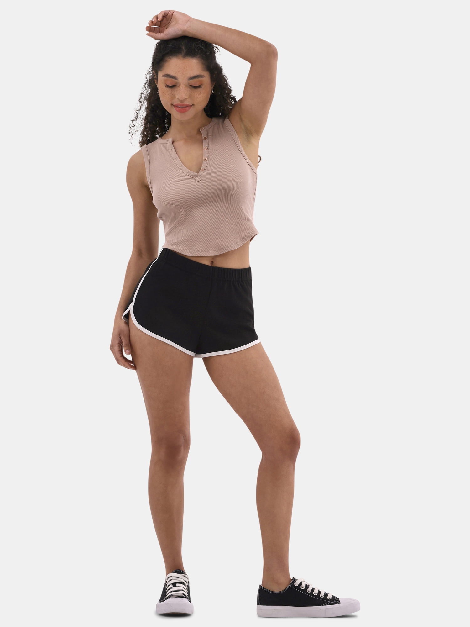 No Boundaries Jersey Knit Dolphin Shorts, 2'' Inseam, Women's