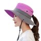 thumbnail image 1 of Sombrero de pesca tapa de borde ancho con cuerda de viento hebilla de latón cubo de verano ligero regalos de cumpleaños de secado rápido púrpura Inevent AP009138-03, 1 of 7