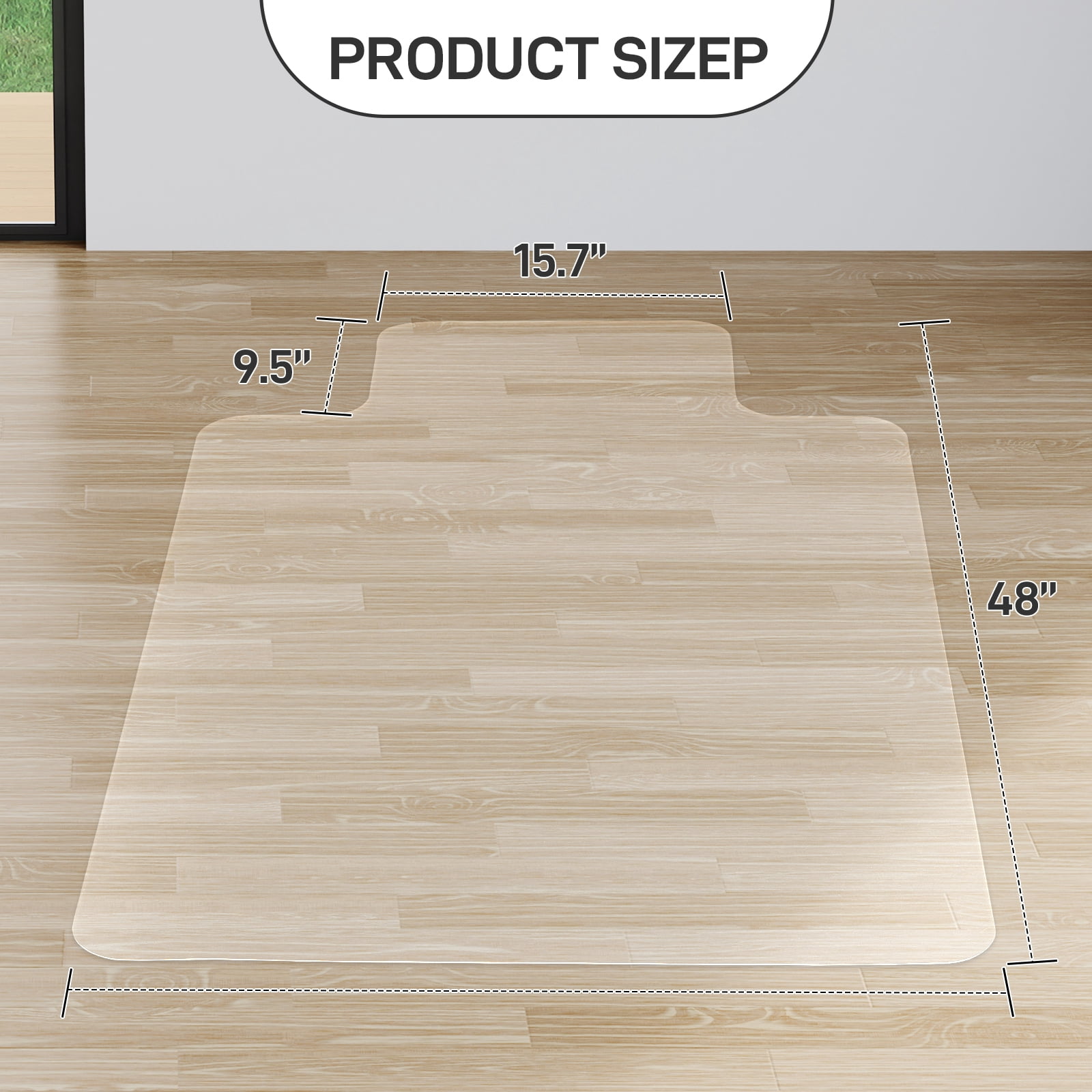 2.0 PVC Floor Mat, Raised Non-Slip Design