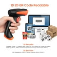 thumbnail image 4 of Tera Barcode Scanner Wireless 1D 2D 2-in-1 (2.4G Wireless & USB 2.0 Wired) 2D QR Bar Code Scanner Cordless CMOS Image, 4 of 5