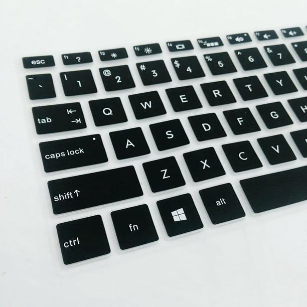 Protecteur de clavier en silicone pour ordinateur portable 15,6''BF, noir 