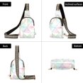 thumbnail image 7 of FORMRS Womens Crossbody Sling Bag Travel Daypack Shoulder Chest Backpack, Purple Geometric, 7 of 7